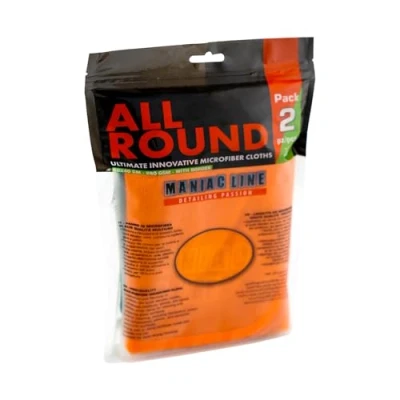 Immagine di Ma Fra, Maniac Car Detailing Line, All Round Ultimate Innovative Microfiber Cloths, Panni Professionali in microfibra per la Pulizia di Tutte le Superfici Auto sia Interne che Esterne, Pacco da 2