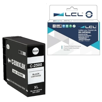 Immagine di LCL Cartucce d&#039;inchiostro Compatibile PGI 2500 2500XL 2500XLBK 9254B001 High Yield (1Nero) Sostituzione per Canon MAXIFY IB4000 iB4050 iB4100 iB4150 iB4155 MB5050 MB5100 MB5150 MB5155