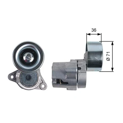 Immagine di GATES T39133 Rullo Tendicinghia FleetRunner Micro V Stretch Fit MAZDA: 5, 6 Hatchback, SW