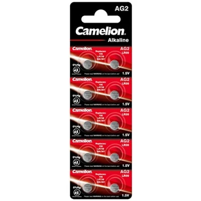 Immagine di Camelion 12051002 cellule senza mercurio AG2/LR59/LR726/396 (Bottone alcaline, 1,5 V, confezione da 10)