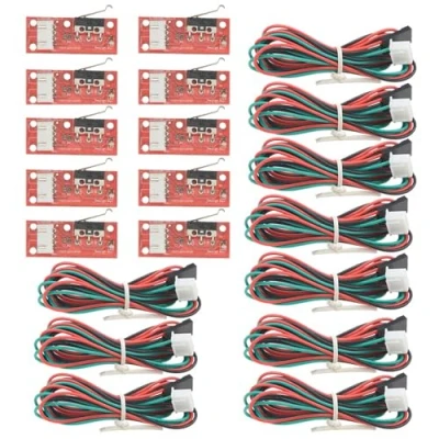Immagine di Wgcd 10 pz riscontro finecorsa meccanico con cavo per stampante 3D rampe Prusa Mendel RepRap CNC Arduino Mega 2560