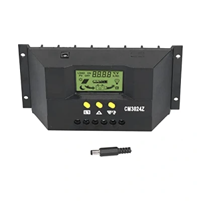 Immagine di Regolatore solare, CM3024Z di carica solare PWM Display LCD intelligente del pannello 12V 24V(30A)