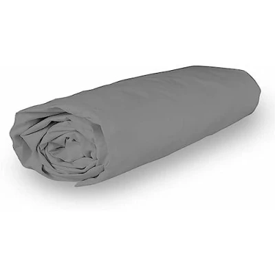 Immagine di Soleil d&#039;ocre Percale Uccisione Coperchio, Cotone, Grigio, 200 x cm