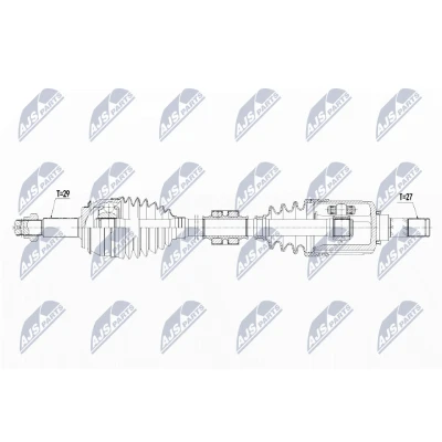 Immagine di NTY NPW NS 078 Albero motore / Semiasse Assale anteriore Sx NISSAN: X Trail