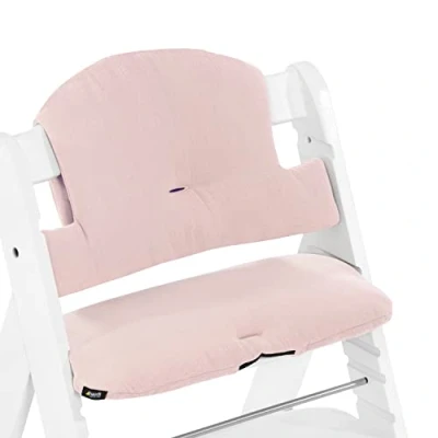 Immagine di hauck Cuscino Seggiolone Highchair Pad Select Alpha+, Beta+ in Cotone Facile da Fissare, 2 Pezzi Rosa