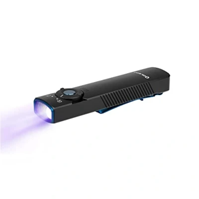 Immagine di OLIGHT Arkfeld UV Lampada EDC Ricaricabile a Luce Bianca e Combinata Funzionale LED IPX7 Test di Caduta da 1 m per Lavori all&#039;aperto Situazioni Emergenza (Nero NW)
