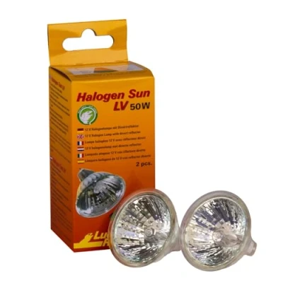 Immagine di Lucky Reptile Hsl 10 Alogene Sun LV Confezione Doppia 1 Radiatore Termico Lampada a Luce Solare, Bianco, 50W