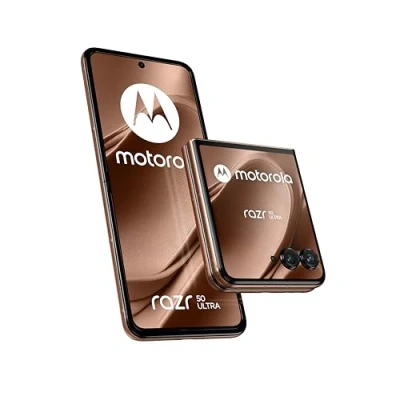 Immagine di Motorola Razr 50 Ultra (12/512 GB, AI, display esterno 4.0’’ pOLED, interno 6.9&quot; 50+50MP, IPX8, Qualcomm Snapdragon 8s Gen 3, 4000mAh, 45W, wireless 15W, 5G, Android 14), PANTONE Mocha Mousse
