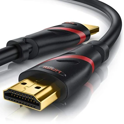 Immagine di CSL Cavo HDMI 8K 2.1 3 m @ 60Hz / 120Hz 4K 240Hz 48 Gbps 2.0a 2.0b 3D Ethernet ad alta velocità HDTV UHD II Dynamic HDR 10+ eARC Variable Refresh rate VRR