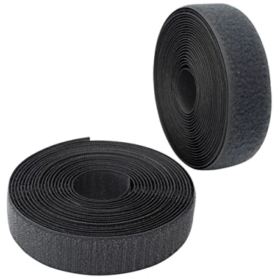 Immagine di Aerzetix C65971 Nastro/rotolo di scratch 30mm 5 metri auto aggrappante organizer/fermacavo striscia aggancio sacchetto indumento cinghia colore: grigio scuro in poliammide e poliestere