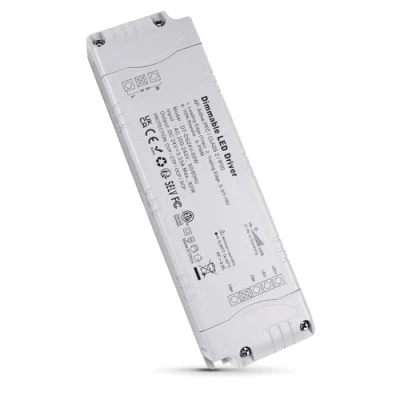 Immagine di REYLAX Trasformatore LED 24V 80W Dimmerabile, Triac &amp; 0 10V&amp;1 10V PWM Resistenza da 100k, Alimentatore 3.33A di Tensione Costante, Driver AC 220V to DC Trasformatori Bassa