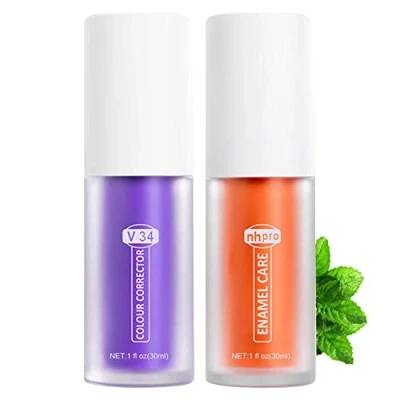 Immagine di Teeth Cleansing Toothpaste,Tooth Whitening Enamel Care Toothpaste Stains,Intensive Stain Removal Reduce Yellowing,Corrector for Cleaning,Colour (Sets)