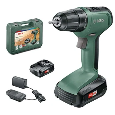 Immagine di Bosch Home and Garden UniversalDrill 18, 06039C8005, Trapano Avvitatore, 2 batterie al litio, 18 V, Verde, (L x B H) 10.4 mm 38.4 cm 29.1