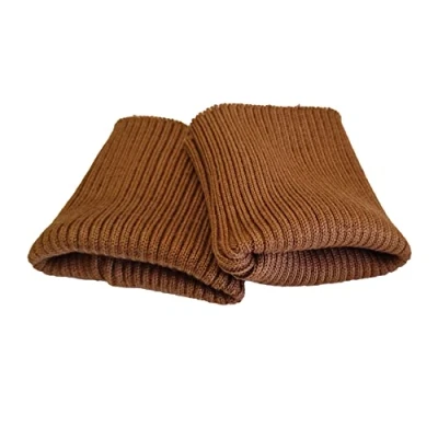 Immagine di USIT, Polsi in Maglia Pesante, 8x9 cm, Ideali per Riparare Giubbotti e Bomber, 1 Paio, Cammello