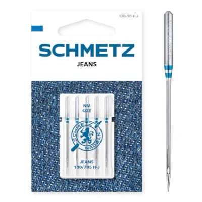 Immagine di Aghi per macchine da cucire SCHMETZ 5 jeans 130/705 H J Finezza ago: 100/16 utilizzabile su tutte le comuni uso domestico
