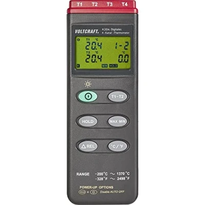 Immagine di VOLTCRAFT K204 Termometro 200 +1370 C Sensore tipo K