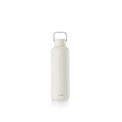 Immagine di EQUA Timeless Insulated Water Bottle, Double Walled Stainless Steel, 24 Hours Cold or up to 12 Hot, BPA Free, Leak Proof, Durable, Multifunctional (Off White, 600 ml)