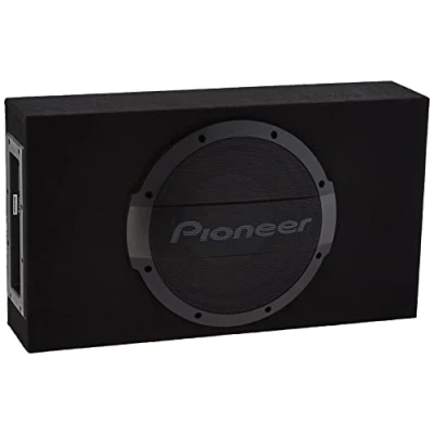 Immagine di Pioneer subwoofer attivo TS WX1010LA, potente con alloggiamento potenza massima di 1200W, da 25 cm in MDF, membrana IMPP, nero, ingresso nominale 600W