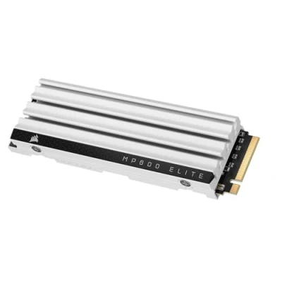 Immagine di Corsair MP600 ELITE 1TB M.2 PCIe Gen4 x4 NVMe SSD Ottimizzato per PS5 Dissipatore Incluso 2280 Fino a 7.000MB/sec di Lettura Sequenziale NAND 3D TLC ad Alta Densità Bianco