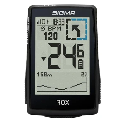 Immagine di SIGMA ROX 4.0 SE ciclocomputer wireless GPS e navigazione incl. OVERCLAMP Butler outdoor con misurazione dell&#039;altitudine colore nero compatibile le bike