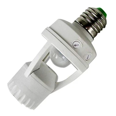 Immagine di E27/E14/B22 vite lampada lampadina a LED del sensore di movimento PIR infrarossi con interruttore, White, E27, 60.0W