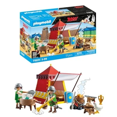 Immagine di PLAYMOBIL Asterix Tenda Legionaria Set di gioco e Obelix Giocattolo avventuroso per bambini dai 5 anni in su 71829