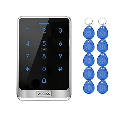 Immagine di YAVIS IP68 Tastiera impermeabile all&#039;aperto di tocco RFID Sistema controllo accesso WG26/34 125 kHz Lettore schede, adatto a 8000 utenti + 10 portachiavi EM4100