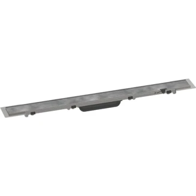 Immagine di hansgrohe RainDrain Rock set di canalina doccia piastrellabile e accorciabile, canale drenaggio 700 mm, scarico a pavimento