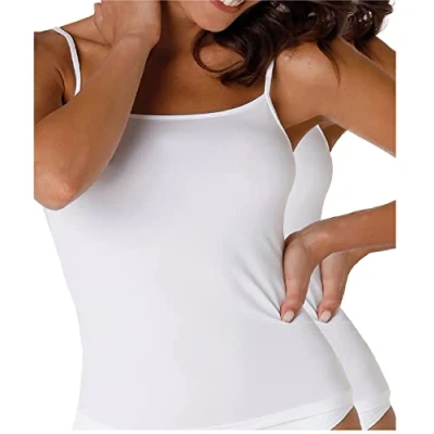 Immagine di Lovable Top Spallina Stretta in Microfibra Basic Soul Bi pack Donna x2, Nero, 5/XL
