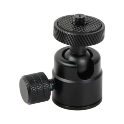 Immagine di Anseom Mini Testa a Sfera per Treppiede, 25mm Ball Head Treppiede 1/4&quot; Basso Profilo con Panoramica in Metallo Fotocamera, DSLR, Monopod