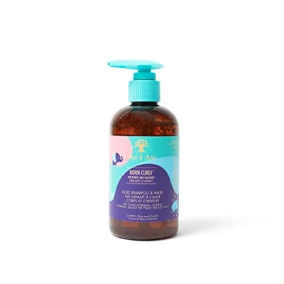 Immagine di As I Am Born Curly Aloe Shampoo &amp; Wash 240ml/8oz (bambini), trasparente, (confezione da 1)