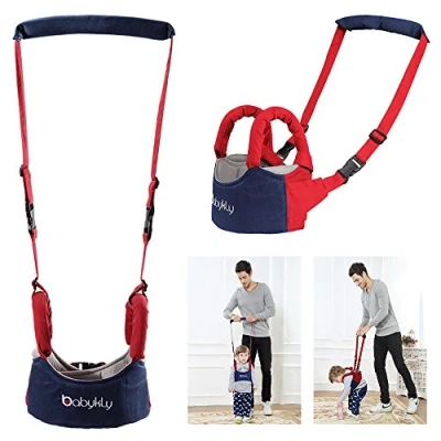 Immagine di Jzhen Imbracatura di Sicurezza per Bambini,Primi Passi Redini Bambino Regolabile Baby Impara a Camminare e Prevenire la Perdita