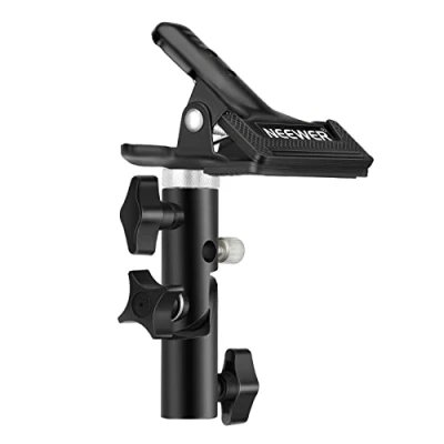 Immagine di NEEWER supporto per morsetto in metallo resistente studio fotografico con attacco luce da 5/8&quot; riflettore