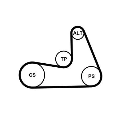 Immagine di CONTITECH CT1042K1 Kit cinghia di distribuzione 78 ROVER: 200 Hatchback, MG: MG ZR Hatchback