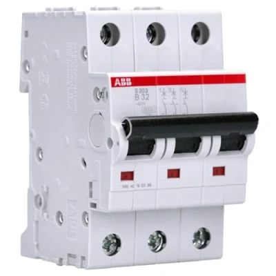 Immagine di ABB S203 B32 INTERRUTTORE AUTOMATICO 6KA 3P, White