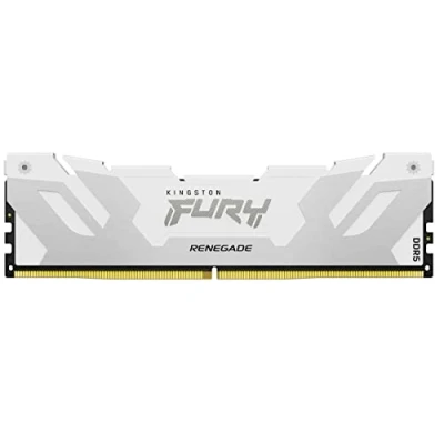 Immagine di Kingston Technology FURY 24GB 8400MT/s DDR5 CL40 CUDIMM Renegade White XMP, 24 GB, 1 x (1 24GB, 8400 MHz, RAM DDR5, DIMM), Memoria RAM, Bianco