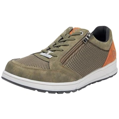 Immagine di bugatti Uomo Sneaker Casual con Cerniera, Suola Resistente, Verde Scuro, 40 EU