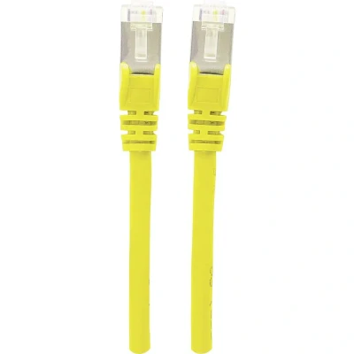 Immagine di Intellinet 350488 RJ45 cavo di rete, patch CAT 6A S/FTP 1.50 m Giallo Schermatura a fogli, intrecciata, Privo alogeni 1 pz.