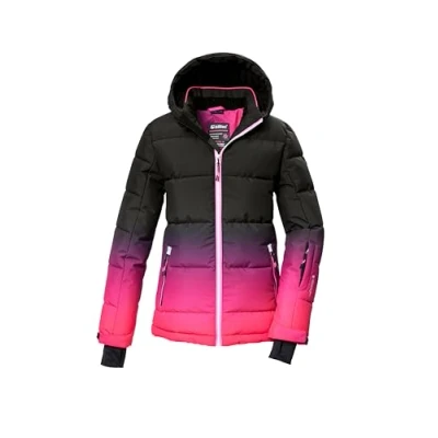 Immagine di killtec Bambine e ragazze Giacca da sci/giacca sci trapuntata con cappuccio paraneve KSW 330 GRLS SKI QLTD JCKT, pink, 140, 42469 000