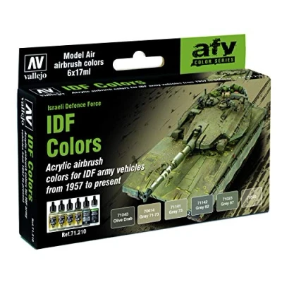 Immagine di Vallejo Model Air Set di Colori Acrilici per Aerografo, Multicolore (IDF Army Colors)