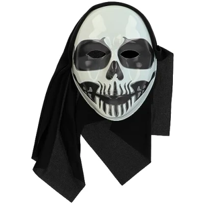 Immagine di Folat 23876 Maschera Teschio Suora BoOo Decorazioni Di Halloween Con Zucche, Teschi, Pipistrelli, Fantasmi, Ragni, Multicolore
