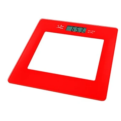 Immagine di Jata Hogar 290R Bilancia Elettronica in Vetro con Display LCD, Rosso