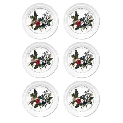 Immagine di Portmeirion agrifoglio ed edera 15 cm piastra set di 6