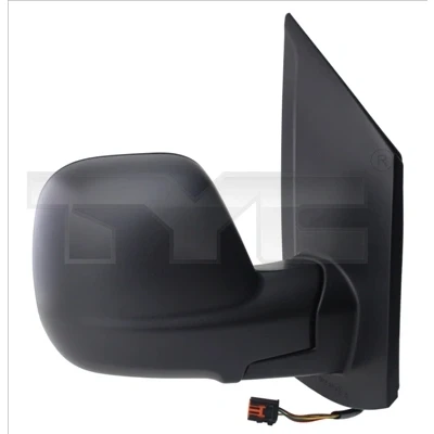 Immagine di Specchio retrovisore esterno Tyc 336 0133 Dx nero per regolazione elettrica specchio, convesso, termico, con sensore temperatura