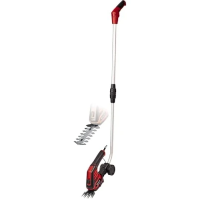 Immagine di Einhell Forbici per erba e cespugli a batteria GC CG 3,6/70 Li (3,6 V, agli ioni di litio da 2,0 Ah, lama tagliaerba 70 mm, tagliasiepi 110 manico telescopico)