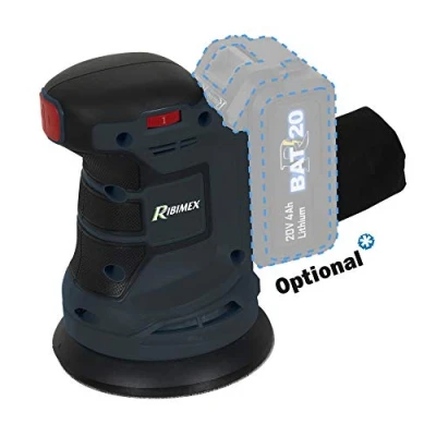 Immagine di RIBIMEX PRBAT20/PORSB Levigatrice rotorbitale 20 V RBAT20 senza batteria e caricatore
