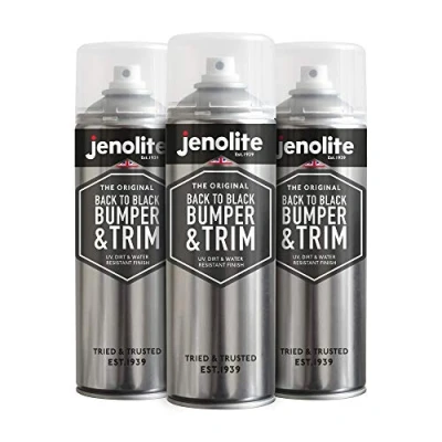 Immagine di JENOLITE Back To Black Restauratore di paraurti e Finiture per Auto Ripristina Protegge paraurti, Gomma 3 x 400ml