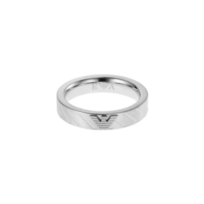 Immagine di Emporio Armani Anello Per Uomo Essential, Lunghezza: 26mm, Larghezza: 26mm In Acciaio Inossidabile Argento, EGS2924040
