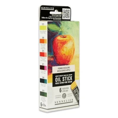 Immagine di Sennelier Set di 6 mini bastoncini per olio Stillleben N130116.03