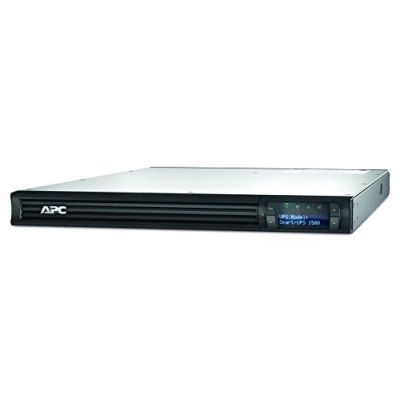 Immagine di APC Smart UPS SMT Gruppo di continuità (UPS), 1500VA Montaggio a Rack 1U SMT1500RMI1U Line Interactive, AVR, Display LCD, 4 uscite IEC C13, Powerchute Software Shutdown